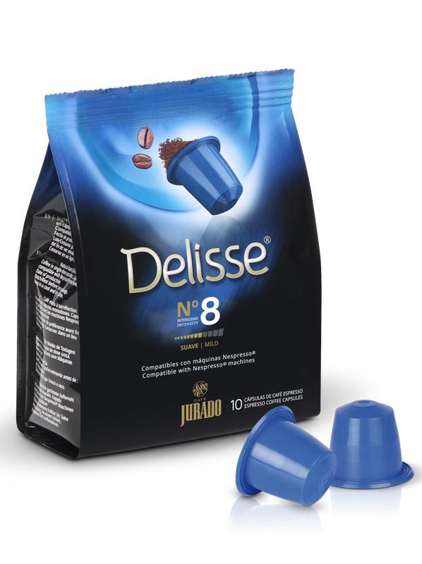 10 Capsulas café Jurado Delisse compatibles con cafeteras Nespresso®