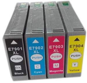 4 cartuchos de tinta compatibles para Ep